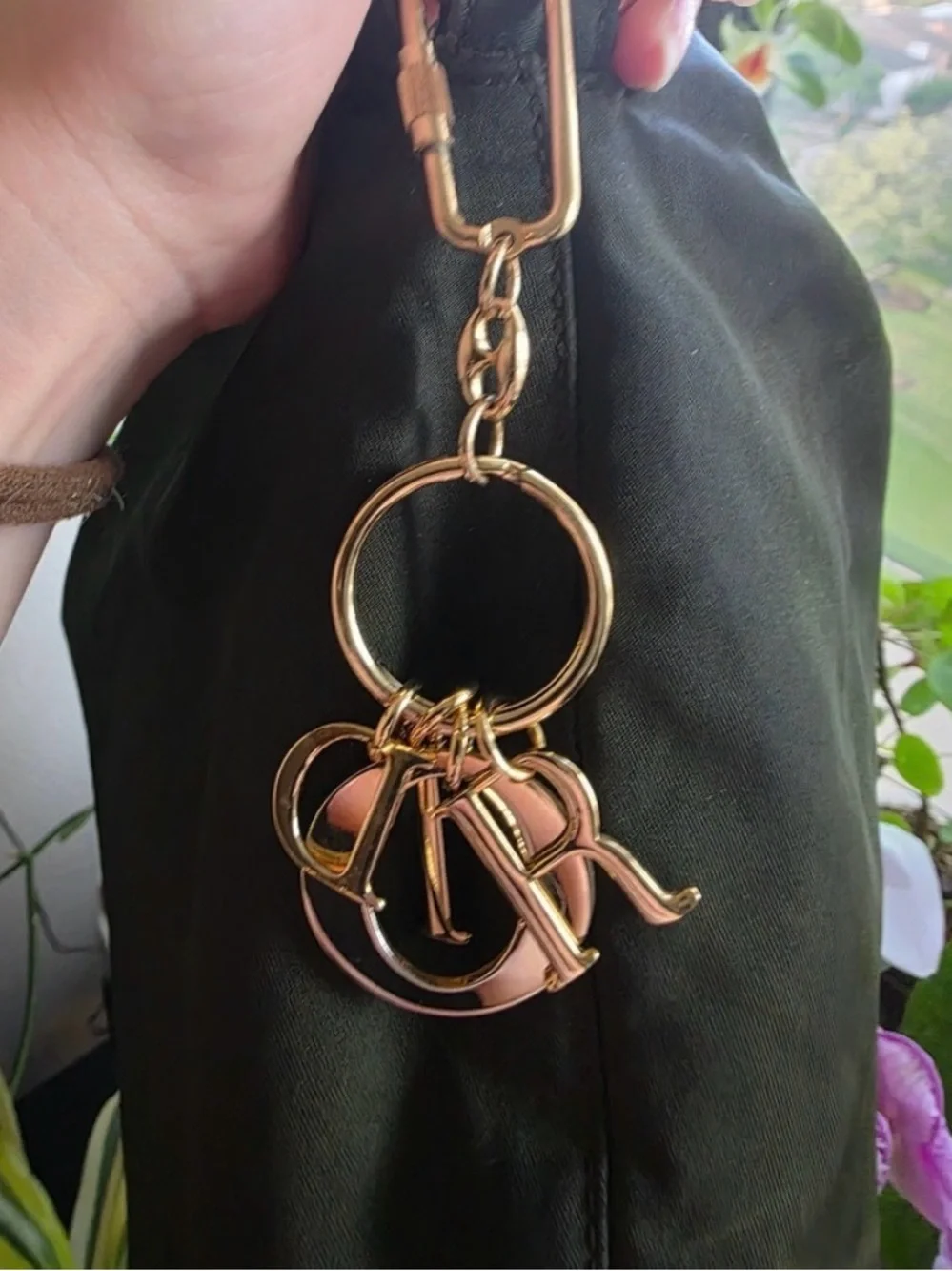 Dior Maris; Vintage;Green and Orange Beaded Bag - Picture 2 of 6